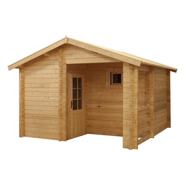 Buiten sauna 3738 met zadeldak
